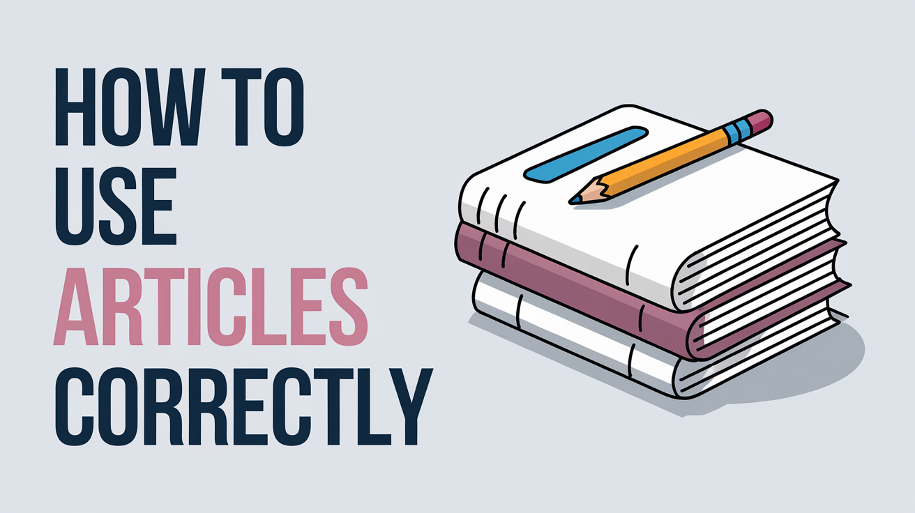 How to Use Articles Correctly: A, An, and The